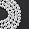 Glass Pearl Beads Strands X-HY-10D-B01-1-3