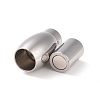 Tarnish Resistant 304 Stainless Steel Magnetic Clasps with Glue-in Ends STAS-K006-21C-2