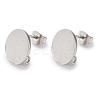 304 Stainless Steel Stud Earring Findings STAS-D371-02P-01-2