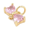 Rack Plating Brass Micro Pave Cubic Zirconia Links KK-Q028-14G-2