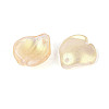 Transparent Glass Petal Pendants GLAA-T030-05D-2