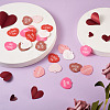 30Pcs 6 Colors Valentine's Day Opaque Acrylic Pendants SACR-BT0001-03-6