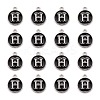 Platinum Plated Alloy Charms ENAM-S118-02H-P-2