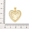Brass Micro Pave Cubic Zirconia Pendants KK-D325-59G-02-3