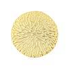 Textured Flat Round 304 Stainless Steel Adjustable Rings for Women RJEW-H234-04G-2