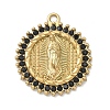 304 Stainless Steel & Rhinestone Pendants STAS-G371-09G-02G-1