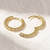 Rack Plating Brass Micro Pave Cubic Zirconia Hoop Earrings EJEW-H143-15G-3