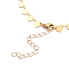 Brass Heart Link Chain Necklaces NJEW-JN03184-02-3