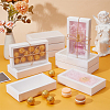 Cardboard Drawer Gift Storage Boxes with Clear Cover CON-WH0092-72C-01-6