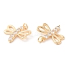 Brass & Cubic Zirconia Pendants KK-G468-34G-2