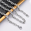 201 Stainless Steel Cable Chain Necklaces NJEW-Q013-12B-P-4