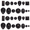 28Pcs 14 Styles Natural & Synthetic Mixed Gemstone Cabochons G-HY0001-59-1