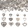 48Pcs 12 Style Tibetan Style Alloy Pendants FIND-TA0003-56-11