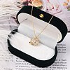 925 Sterling Silver Colorful Cubic Zirconia Constellation Pendant Cable Chain Necklaces for Women STER-R009-01G-02-1