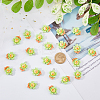 60pcs Opaque Resin Pendants RESI-DC0001-15-3