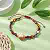 Adjustable Lanmpword Evil Eye Braided Bead Bracelet BJEW-JB11059-03-2