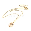 Colorful Cubic Zirconia Constellation Pendant Necklace NJEW-H166-01L-1