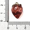 Brass Acrylic Pendants OACR-R006-03G-02-3