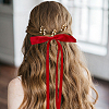 Polyester Ribbon Bowknot Alligator Hair Clips AJEW-CP0008-40B-5