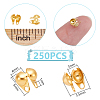 250Pcs 304 Stainless Steel Bead Tips STAS-UN0063-53-3