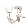 Non-Tarnish 304 Stainless Steel Open Cuff Rings RJEW-Q808-02E-P-1