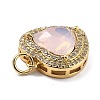 Eco-Friendly Brass Micro Pave Cubic Zirconia Pendants ZIRC-H122-03G-02-3