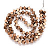 Electroplated Synthetic Non-magnetic Hematite Beads Strands G-T139-62C-2