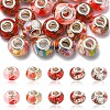 20Pcs 5 Colors Transparent Resin European Rondelle Beads RPDL-YW0001-13A-1