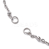 304 Stainless Steel Satellite Chain Bracelet Making AJEW-JB01300-02-2
