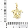 Brass Micro Pave Cubic Zirconia Pendants KK-F877-13G-3