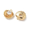 Brass Micro Pave Cubic Zirconia Shell Shape Charms KK-Z136-56G-01-2