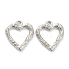 Non-Tarnish 304 Stainless Steel Hammered Pendants STAS-P279-09P-1