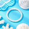 Transparent Spray Painted Glass Beaded Bracelets for Children BJEW-JB11756-1