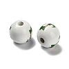 St. Patrick's Day Series Printed Schima Wood European Beads WOOD-V002-01D-2