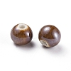 Glazed Porcelain Beads PORC-D001-10mm-05-2