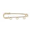 Rack Plating Iron Brooch Findings FIND-D036-03KCG-01-1