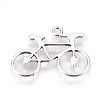 Tibetan Style Alloy Bicycle Pendants TIBEP-A15503-AS-RS-3