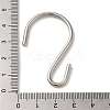 Non-Tarnish 304 Stainless Steel S-Hook Clasp STAS-C085-03J-P-3