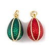 Brass Enamel Pendants KK-E112-15G-2