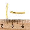 Brass Curved Tube Beads KK-B120-04F-G-3