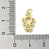 Brass Micro Pave Cubic Zirconia Charms KK-M283-18B-02-3