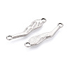 304 Stainless Steel Textured Hot Pepper Links/Cennector Charms STAS-T067-86P-2
