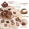 DIY Geometry Drop Earring Making Kit DIY-TA0003-79-4