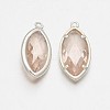 Silver Color Plated Brass Glass Pendants LS-GLAA-J071-05S-2