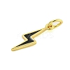 Rack Plating Brass Enamel Pendants KK-U021-16B-G-2