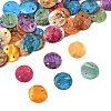 56Pcs 6 Colors Spray Painted Natural Akoya Shell Connector Charms BSHE-FS0001-12-2