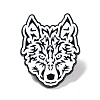 Wolf Enamel Pin JEWB-F016-09EB-1