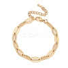 304 Stainless Steel Cable Chain Bracelets for Women BJEW-U038-01G-4