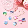 20Pcs 5 Colors Rack Plating Alloy Enamel Pendants ENAM-CJ0006-63-6