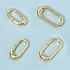 6Pcs 2 Styles Brass Spring Gate Rings KK-SC0006-33-7